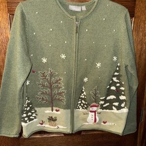 Croft & Barrow Olive Cardigan